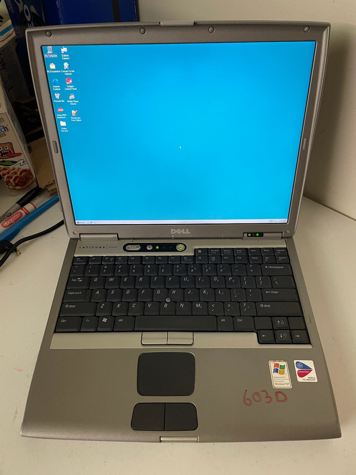 DELL LATITUDE D600 RS-232 Port 80GB HDD WINDOWS 98SE w/ USB Support #603D