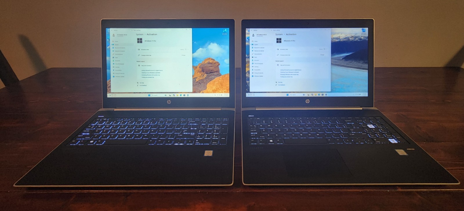 2 – HP ProBook 450 G5 Laptops with Intel Core i5-8250U, 8GB RAM, 256GB NVMe