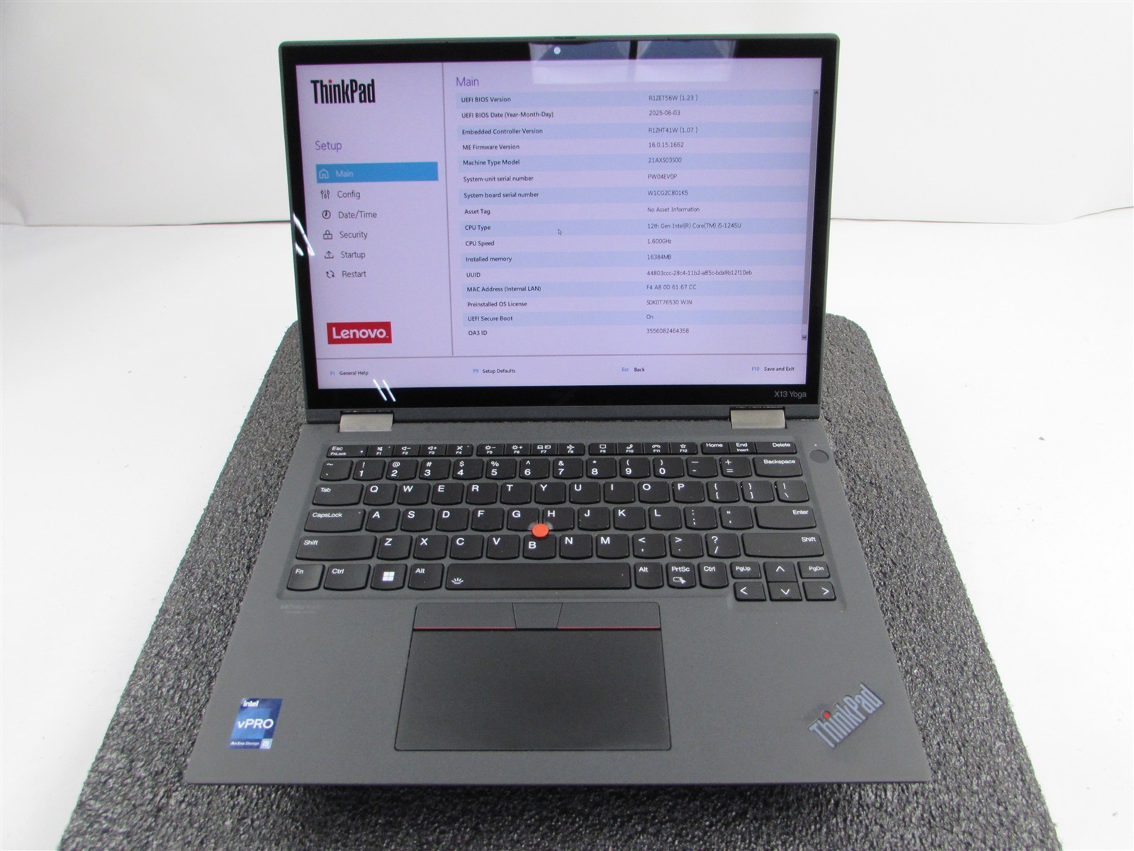 LENOVO THINKPAD X13 YOGA (Gen 3) 13.3″ 2-in-1 I5-1245U 256GB SSD 16GB RAM WIN 11