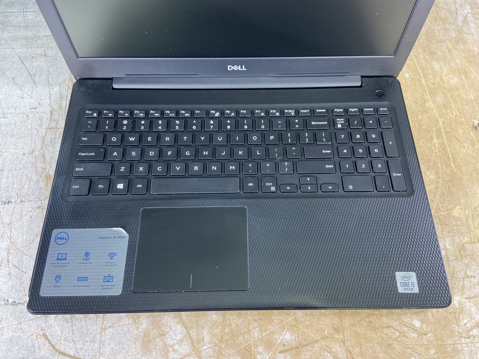 DELL INSPIRON 3593 i3-1005G1 @ 1.20GHz, 16GB RAM, NO HDD/OS – (FOR PARTS)
