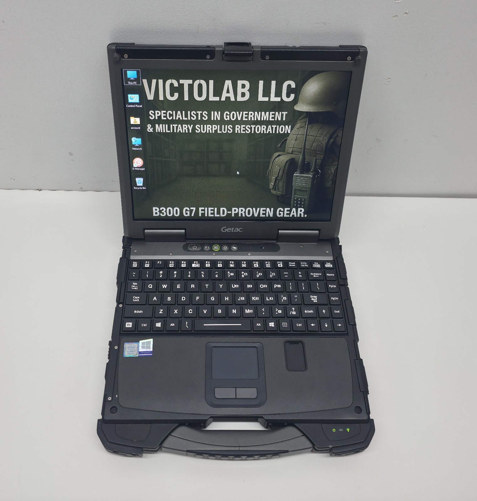 Getac B300 G7 Fully Rugged i7 8th Gen 8GB 256GB SSD W11 TPM BT GPS 4G LTE Touch