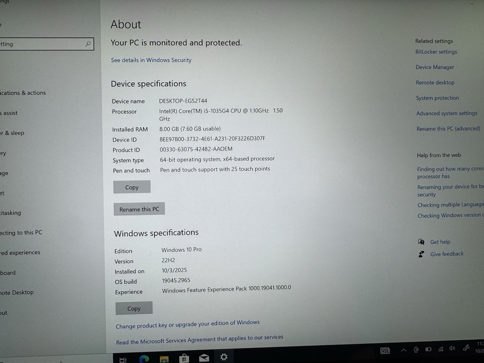 Microsoft Surface Pro 7 Intel Core i5-1035G4 8GB RAM 128 GB SSD #1