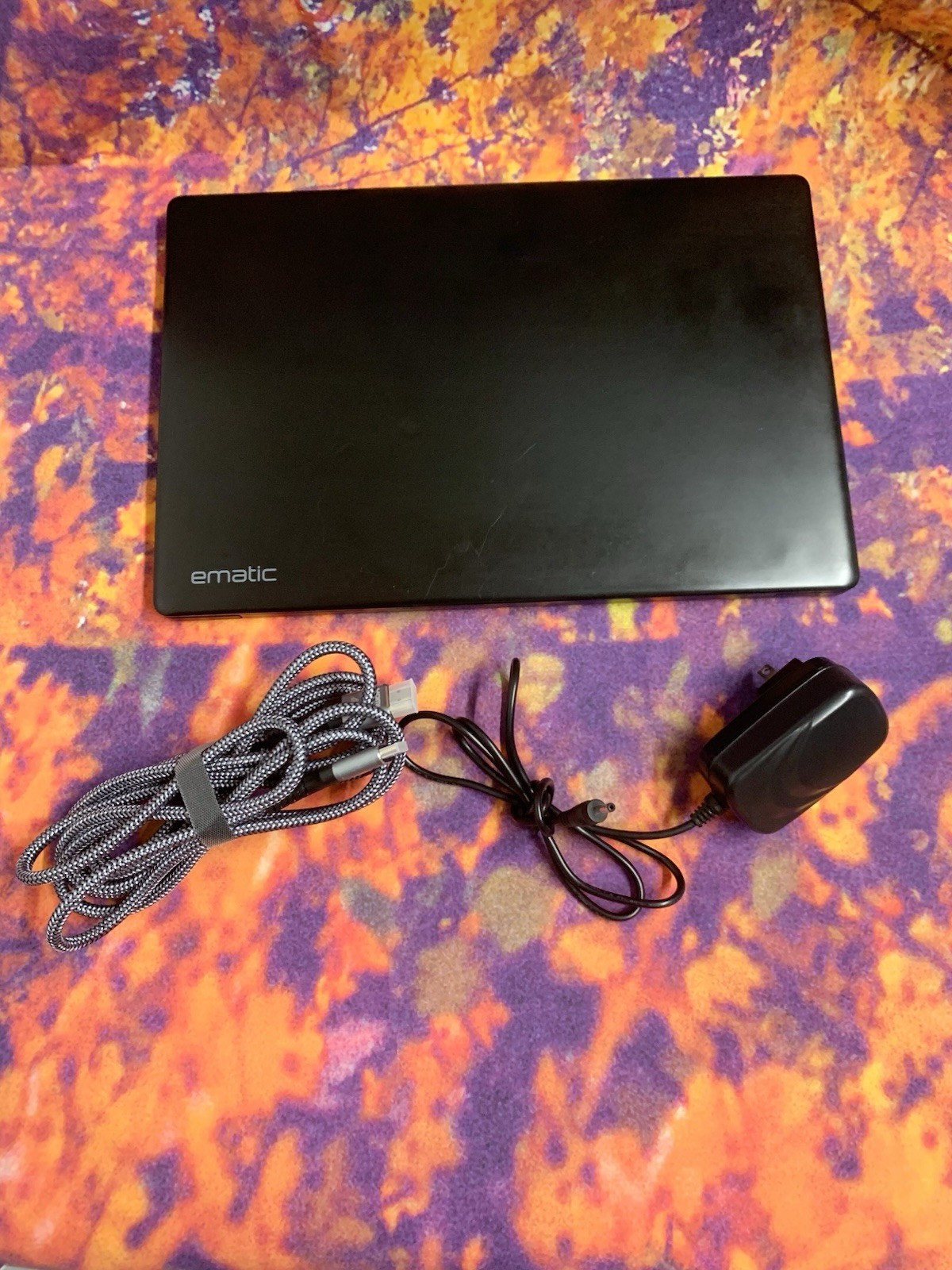 Ematic EWT148AB 13.3” Windows Laptop, Charger, HDMI Cable. Excellent Condition