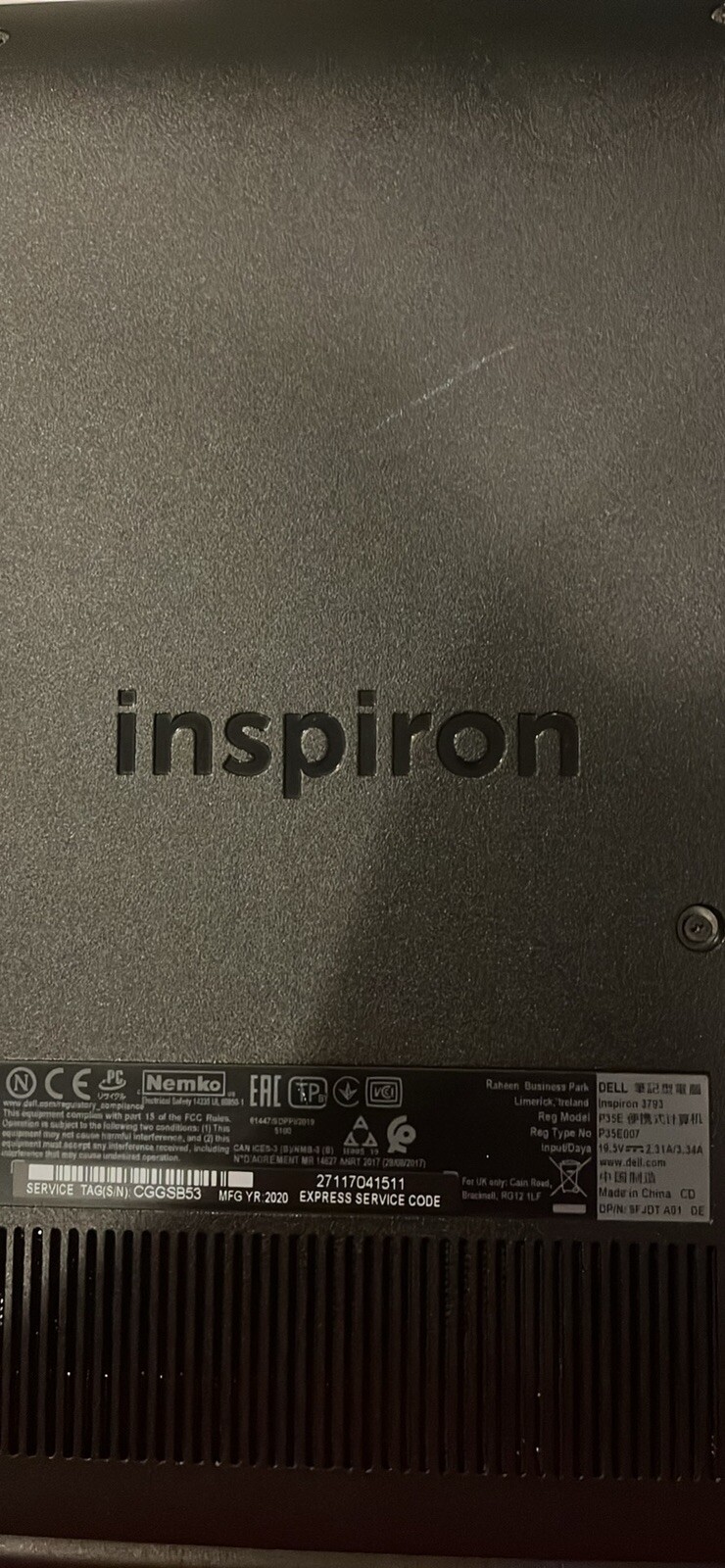 dell inspiron 17 3793