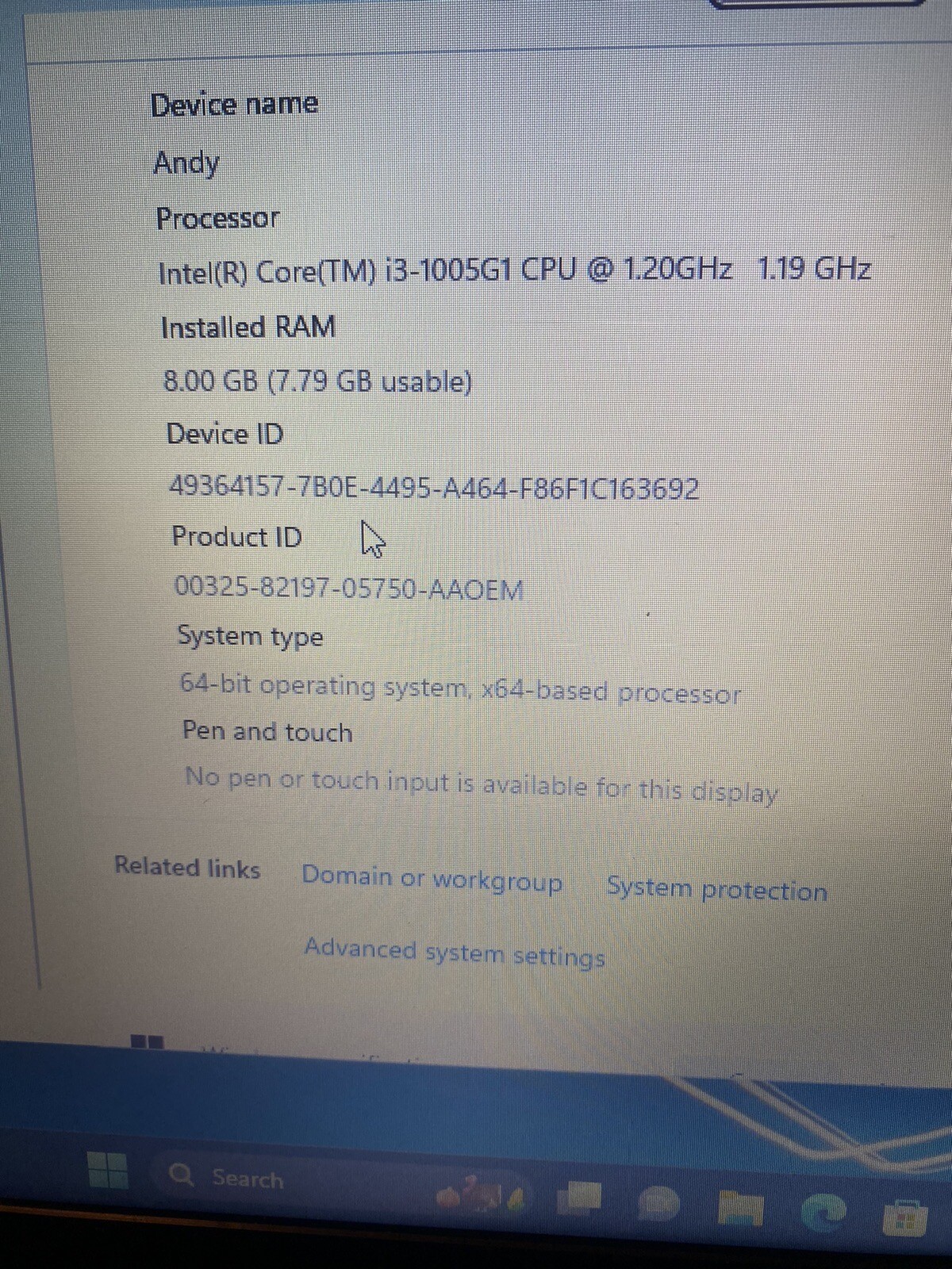 HP 250 G8 15.6″ Notebook, Intel i3, 8GB Memory, 270 GB SSD, Windows 11