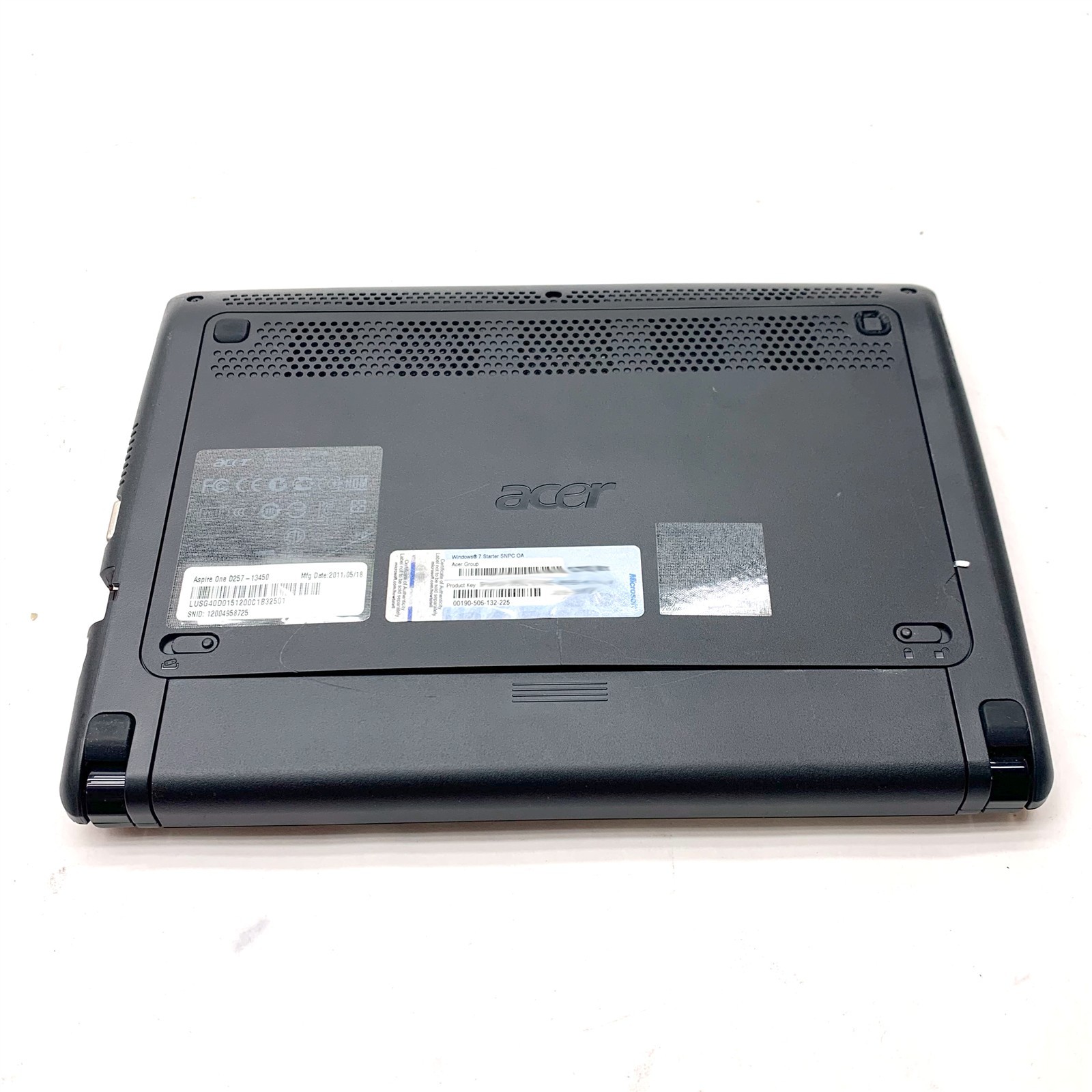 Acer Aspire One ZE6 Netbook D257-13450 10″ Intel Atom N570 1.66GHz 4GB For Parts