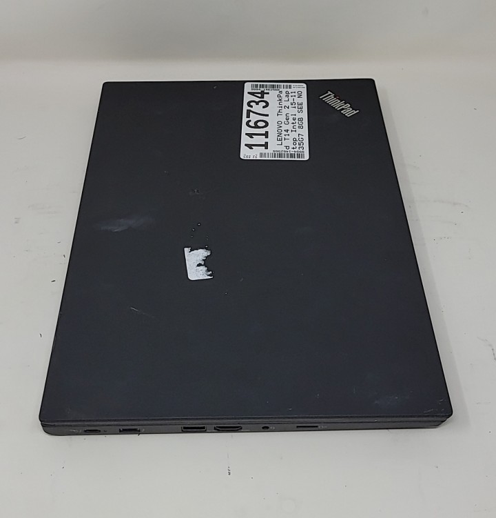 LENOVO ThinkPad T14 Gen 2 PC Laptop Intel Core i5-1135G7 8GB SEE NOTES