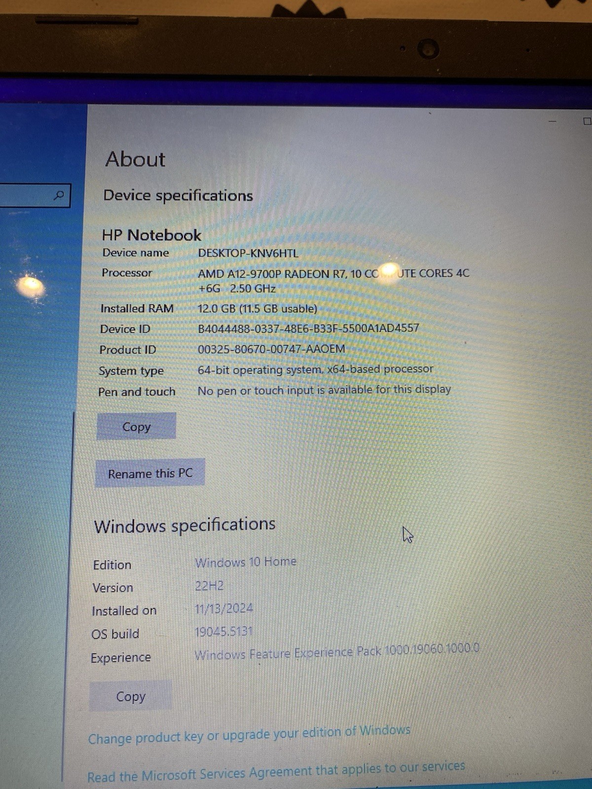 HP Laptop 15-ay015dx 12 GBs Ram Processor And A12 2 Tb Storage