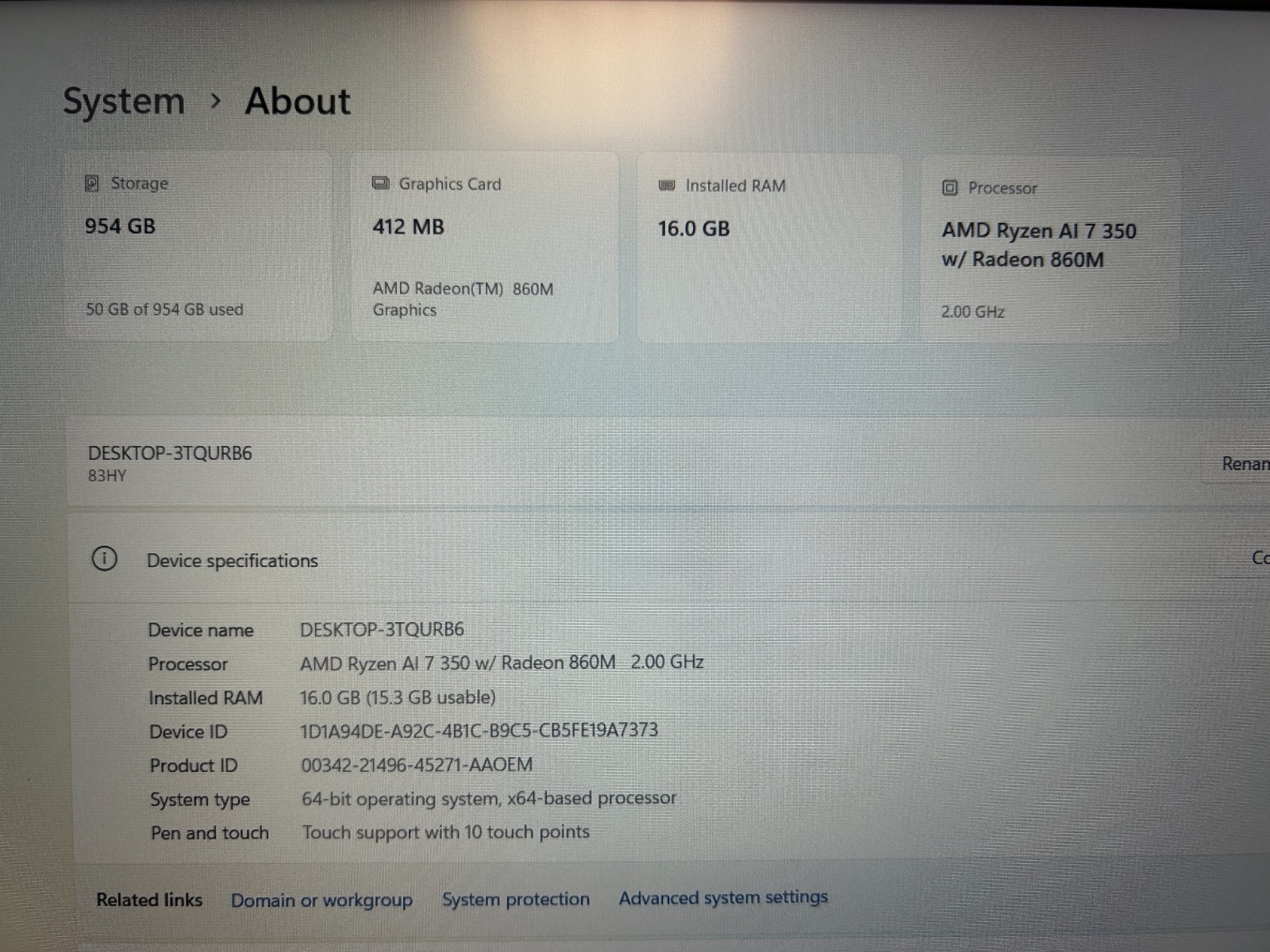 Lenovo IdeaPad Slim 5 16AKP10, AMD Ryzen AI 7 350, 2.00 GHz, 16 GB RAM 1 TB NVMe