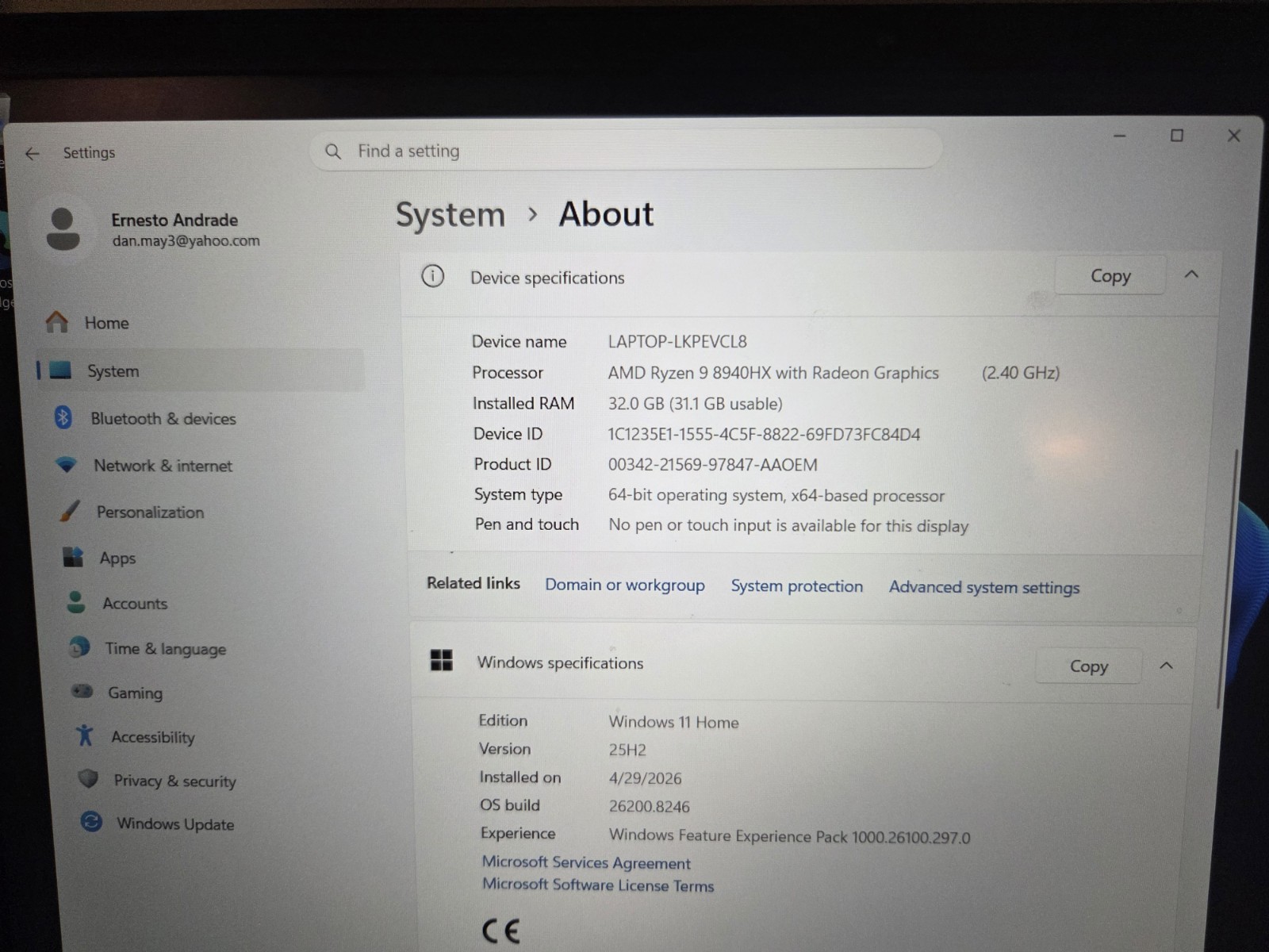HP OMEN-16″ 2K 144Hz Laptop-AMD Ryzen 9 8940HX 2025-32GB DDR5-RTX 5060-1TB SSD