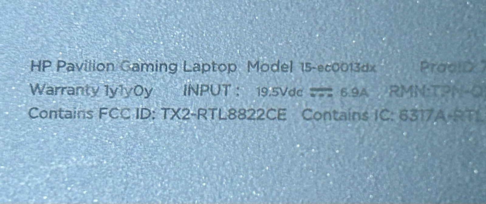 HP Pavilion Gaming Laptop 15 ec0xxx AMD Ryzen 3550H Radeon Vega 128GB (read)