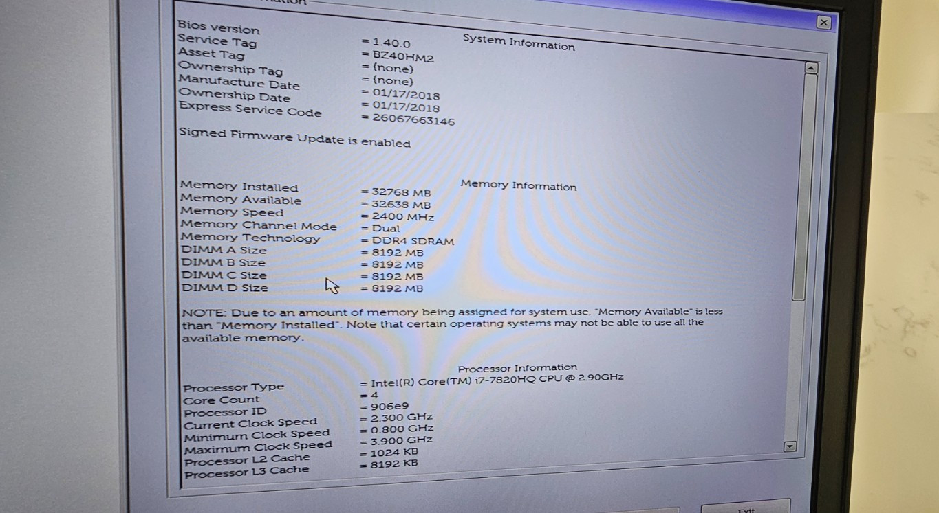 Dell Precision 7520 15.6″ FHD Intel i7-7820HQ 2.9GHz 16GB 512GB Quadro M2200