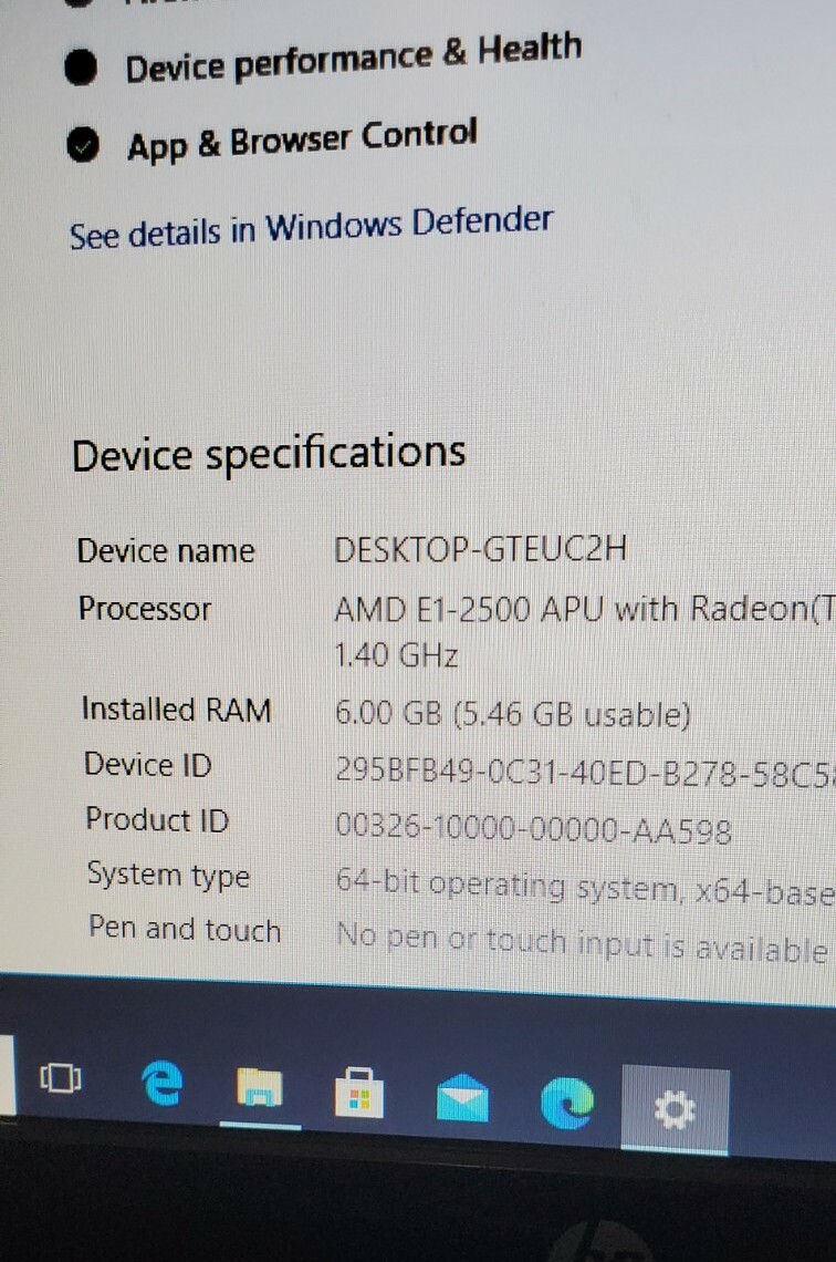 Hp All-in-One Desktop Pc – 6Gb Ram / 1. TB Hard Drive