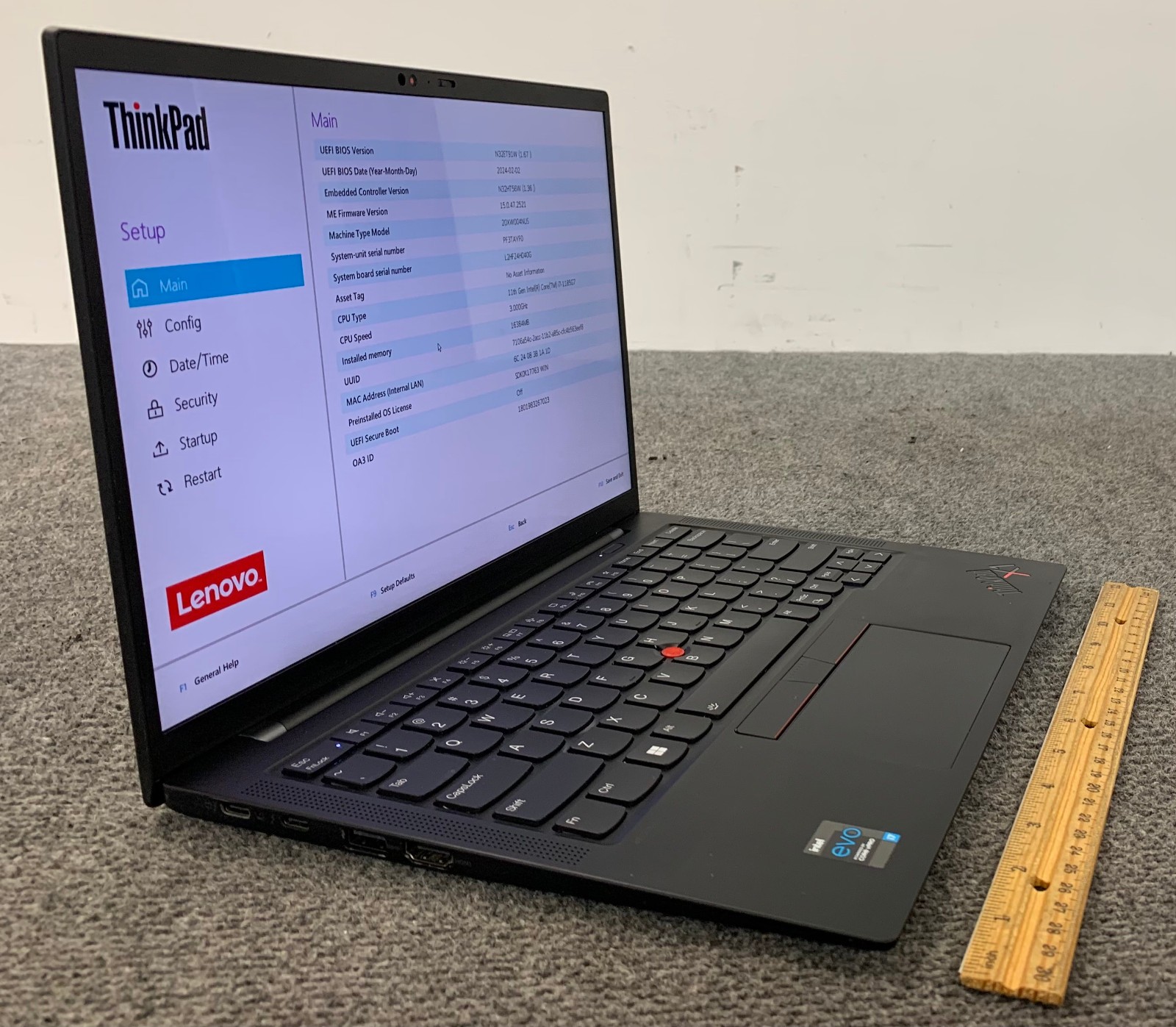 Lenovo ThinkPad X1 Carbon Gen 9 14″ i7-1185G7 16GB, 512GB NVMe, Remote Managed