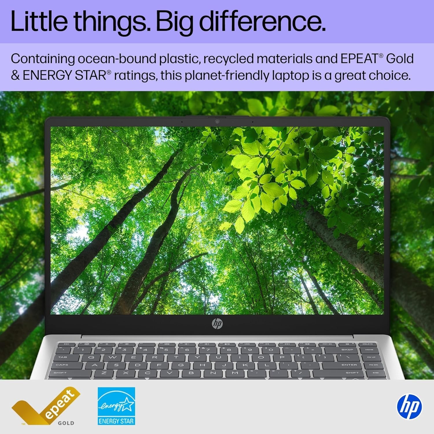 HP 14 inch Laptop, HD Display, Core i3-N305, 8 GB RAM, 256 GB SSD, 14-ep0299nr