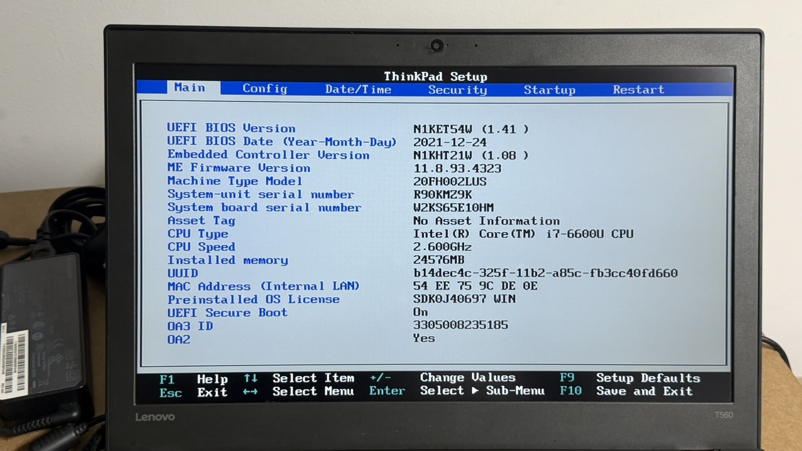 Lenovo ThinkPad T560 i7-6600U 24GB RAM 256GB SSD 15.6″ FHD Windows 11 Pro