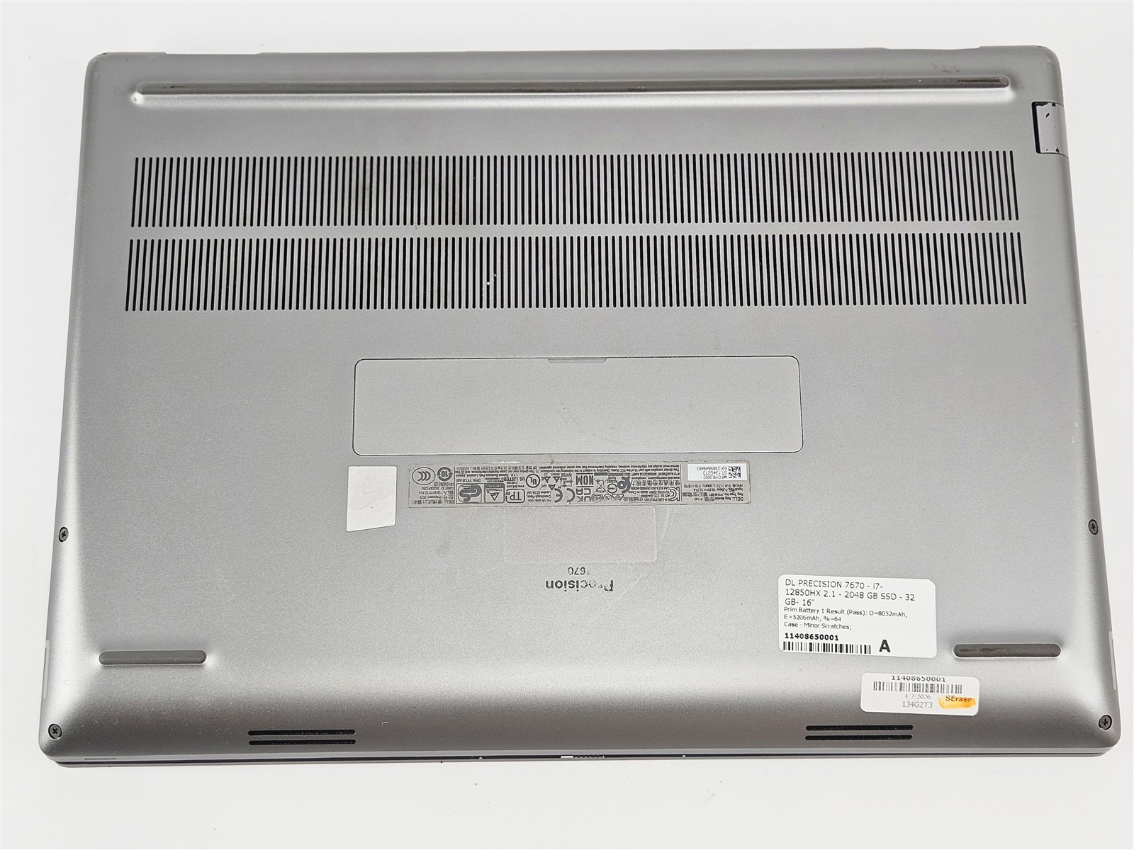 Precision 7670 Dell i7-12850HX 32GB 2TB SSD 16″ RTX A3000 Webcam SD
