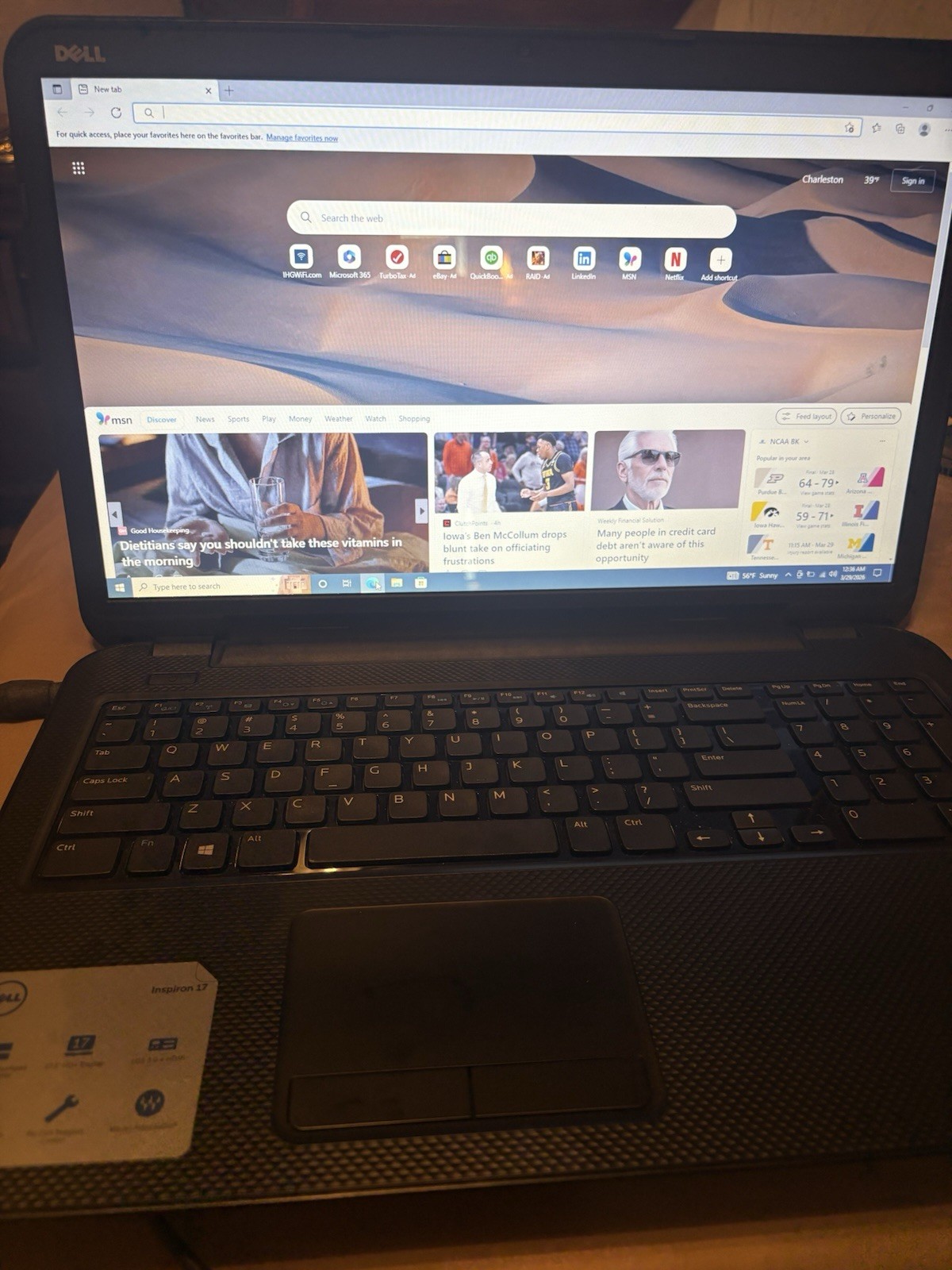 Dell Inspiron 17 17″ i3 3rd Gen 1.90GHz 4GB 500GB HDD Win 10 Home