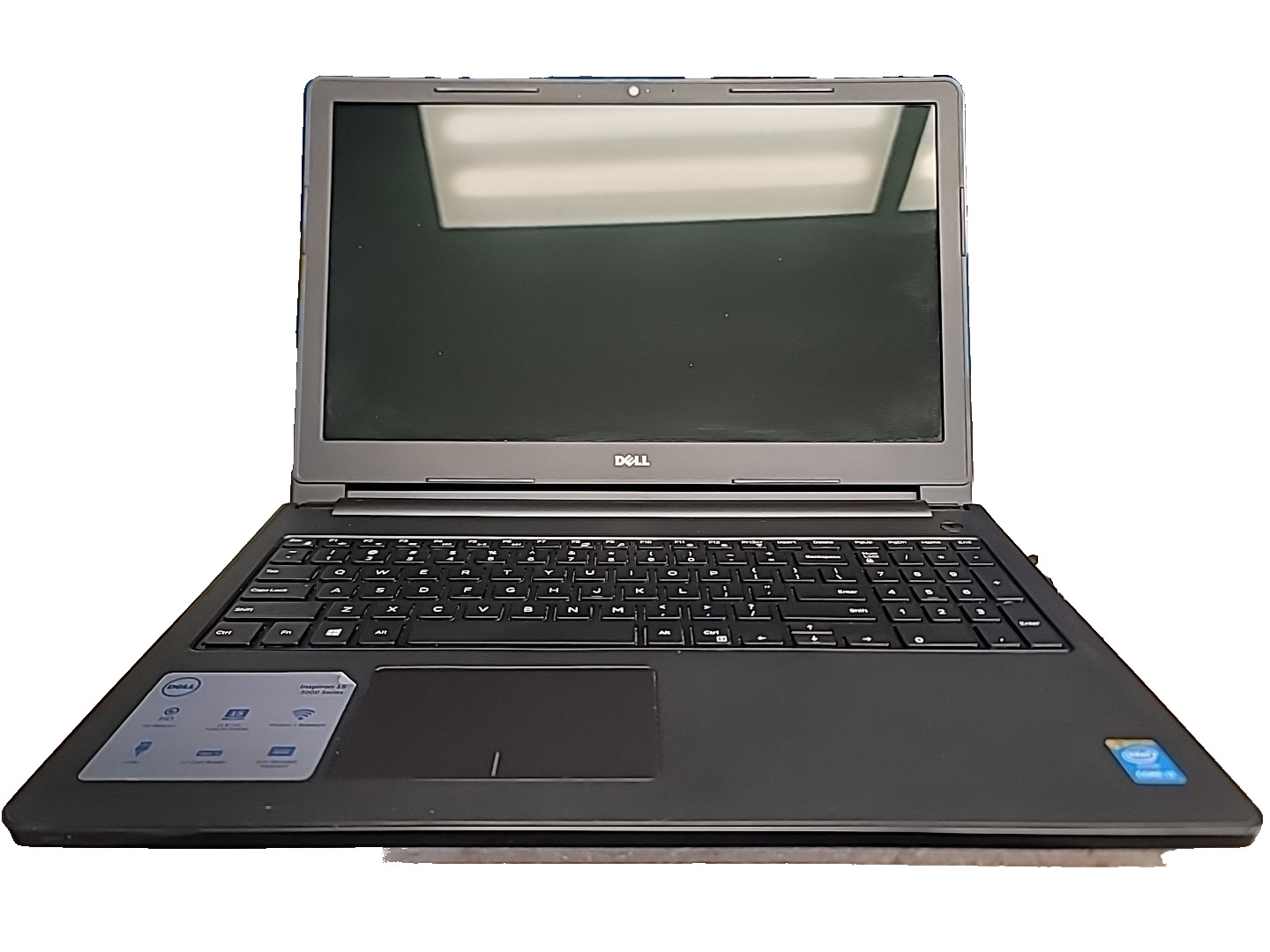 Dell Inspiron 3558, Core i3-5015U, 8gb RAM, 240gb HDD, 15.6″, Working, As Is