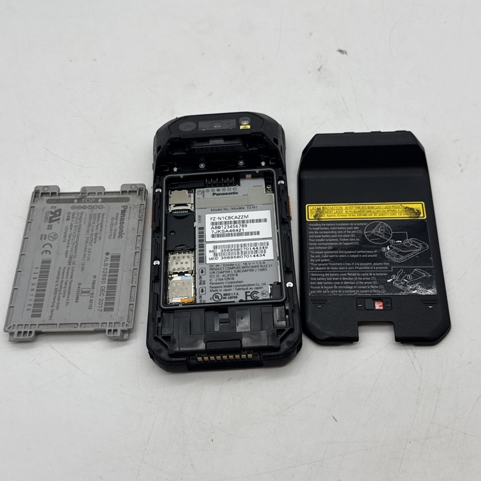 Panasonic FZ-N1 Toughpad Rugged Barcode Scanner Smartphone, Dual SIM (B9:13)