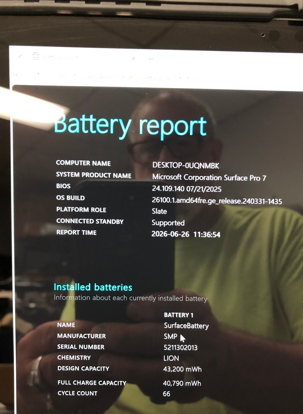 Microsoft Surface Pro 7 1866 Core i3-1005G1, 1.20 GHz, 4GB, 128GB Blemish Screen