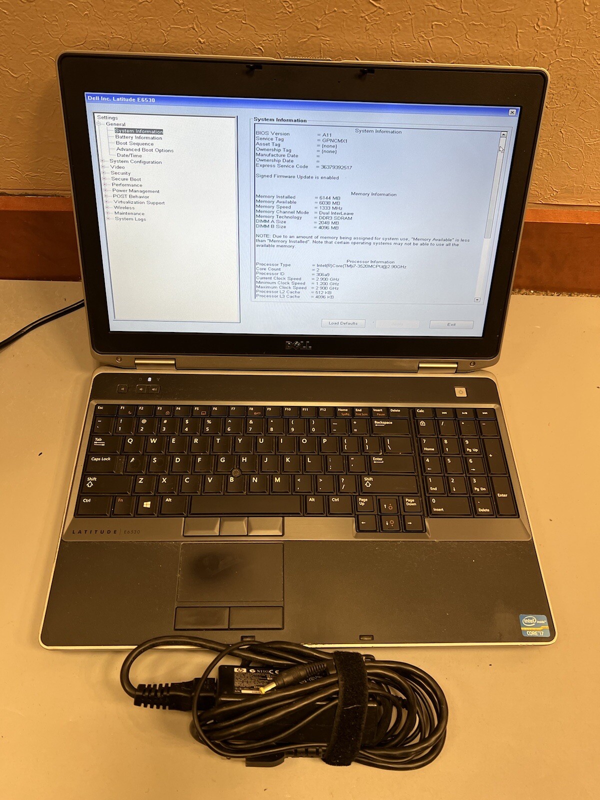 Dell Latitude E6530 15.6″ Core i7-3520M @ 2.90GHz 6GB RAM 500GB HDD WIFI WIN 10