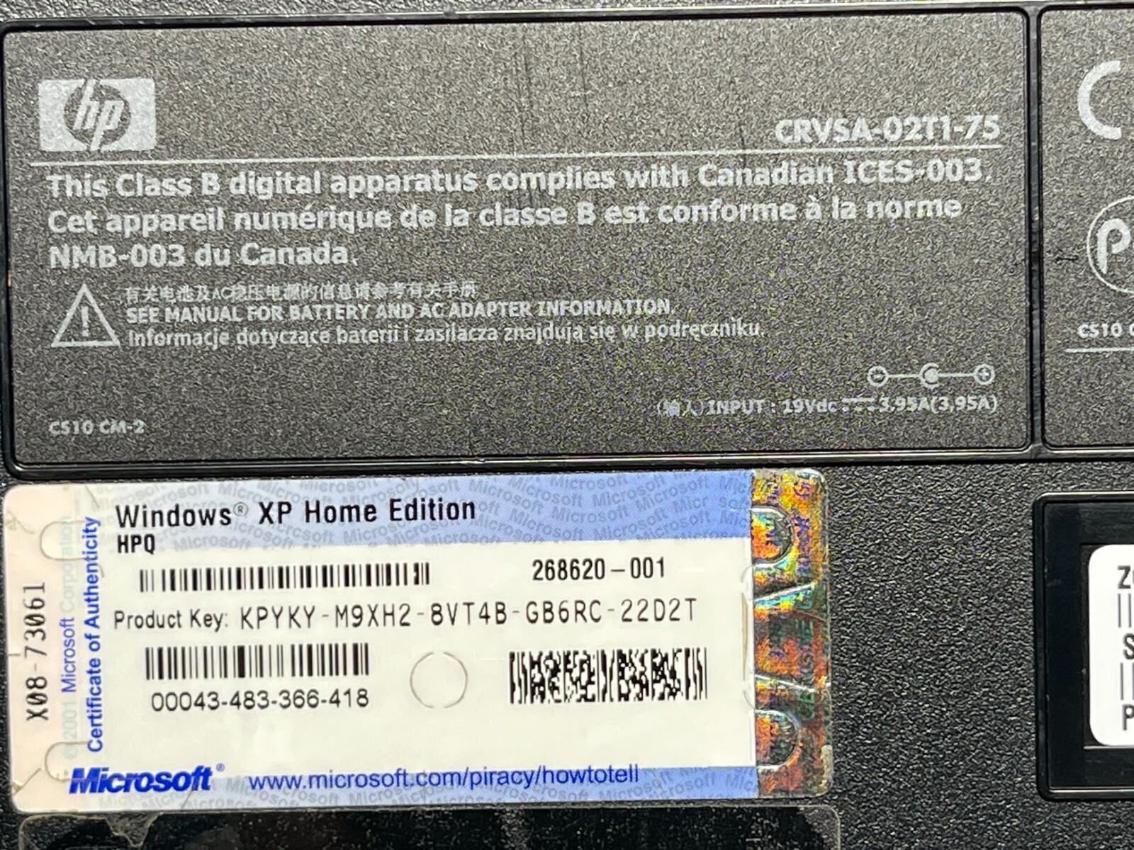 HP Pavilion ze4420us Laptop AMD Athlon XP-M Repair Parts For