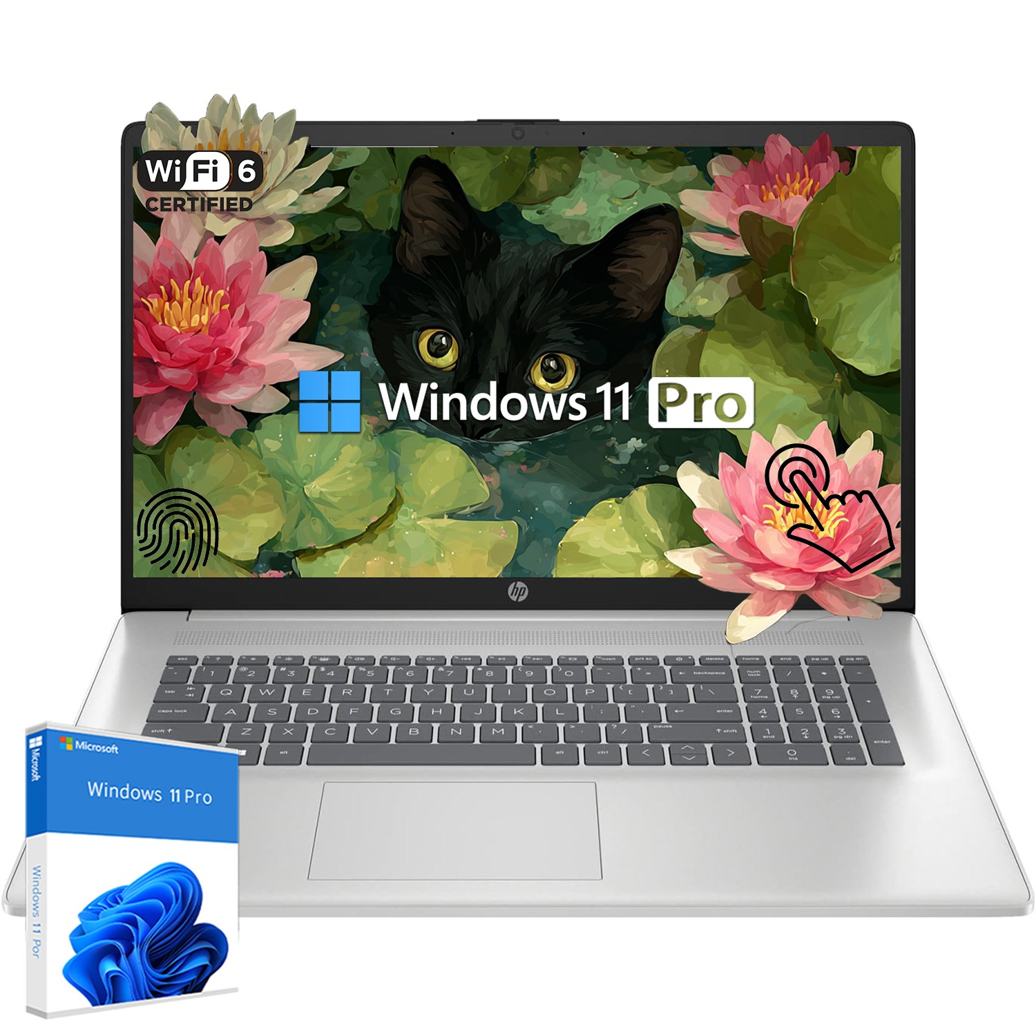 HP 17″ HD+ Touch & Backlit Laptop AI PC Core Ultra 7 Win11Pro 8GB 512GB SSD