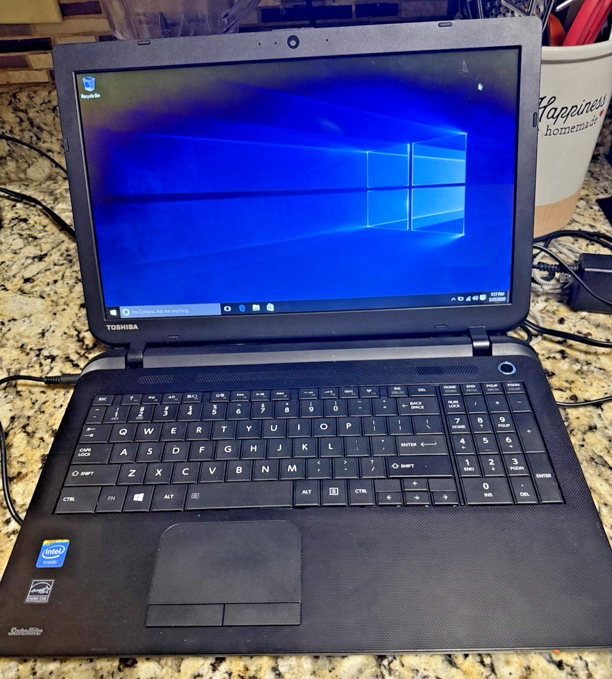 No Battey! Toshiba Satellite C55-B5300 15.6″ 500GB Intel N2840 2.58GHz 4GB DVDRW