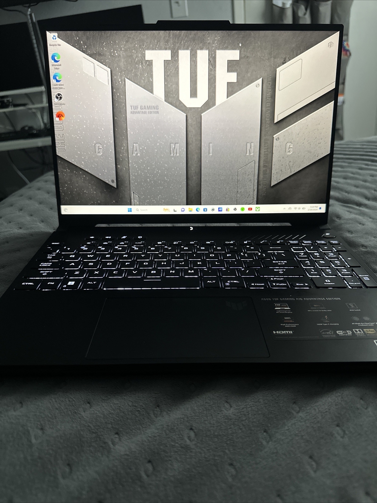 ASUS – TUF Gaming A16 16″ 165Hz Gaming Laptop FHD-AMD Ryzen 7 7735HS with 16G…