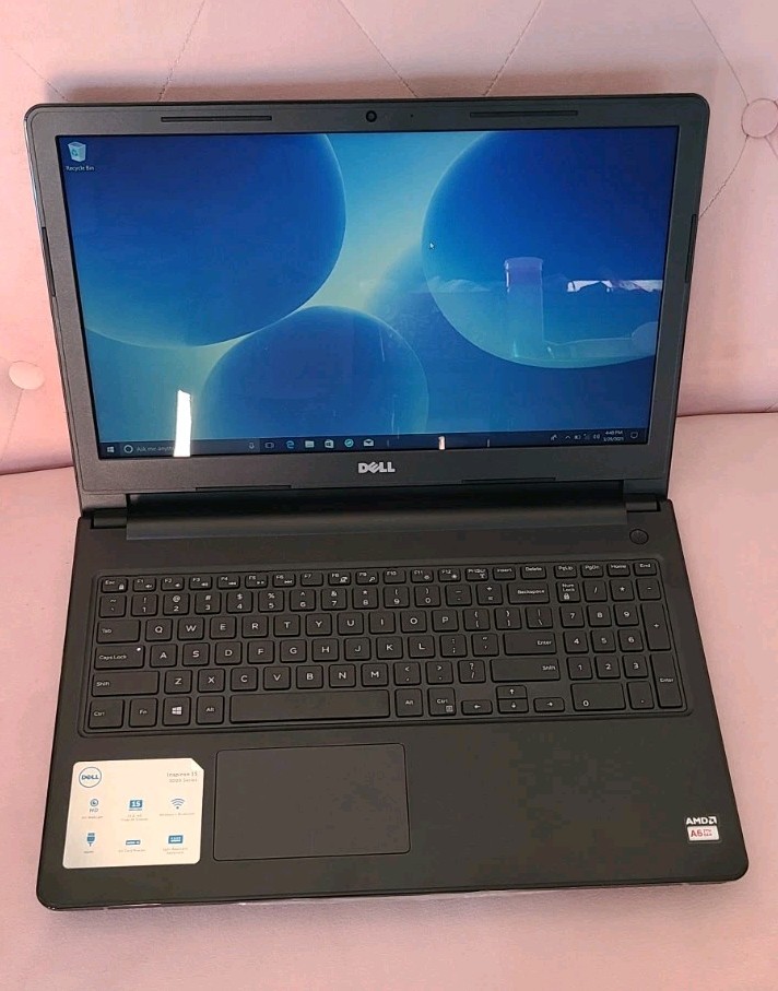 Dell Inspiron 15 3000 1TB HDD 4GB RAM AMD A6-9200 Radeon R4 – Windows10 PRO!