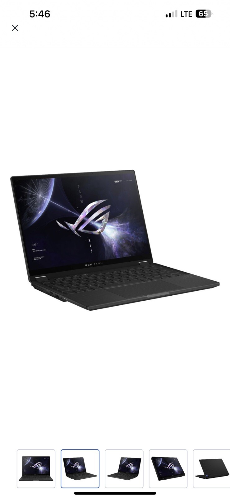 ASUS ROG Flow X13 13.4” (1TB SSD, AMD Ryzen 9 6000 Series, 4.90 GHz, 16GB)…