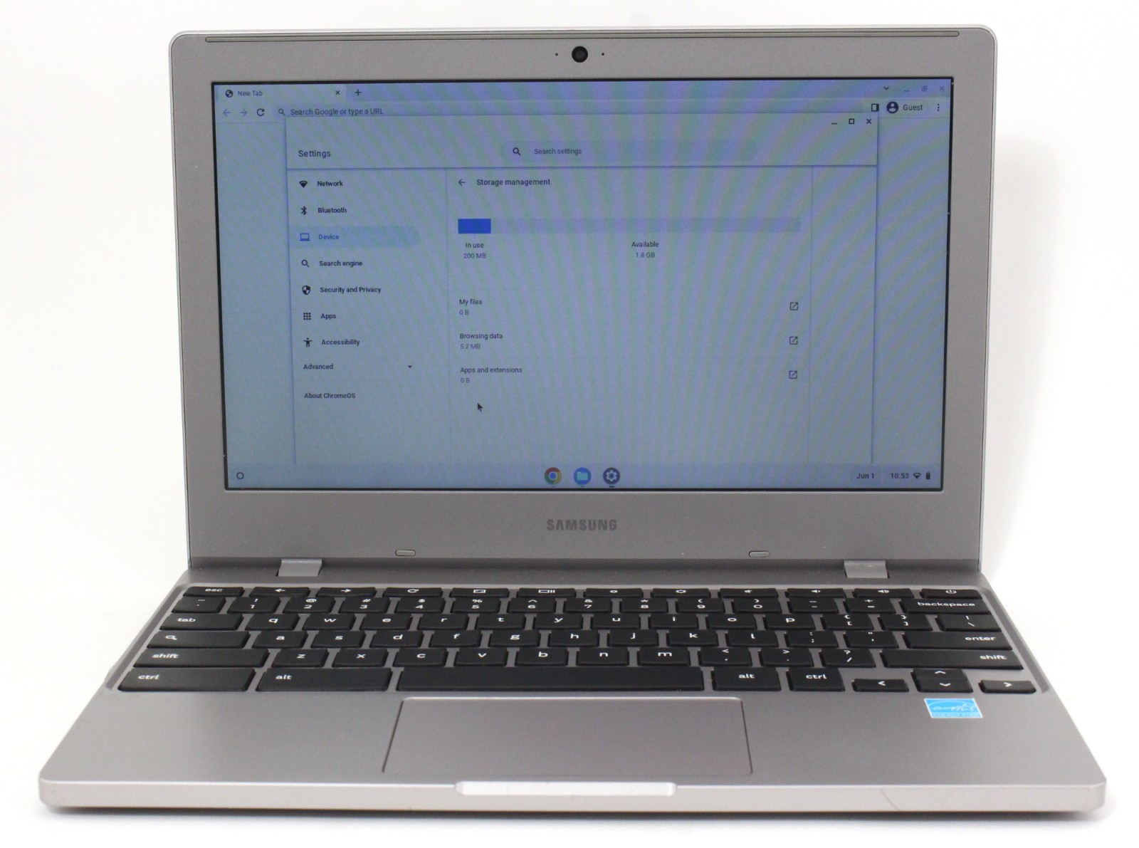 Samsung Chromebook XE310XBA 11.6″ 32GB eMMC 4GB RAM 1.1GHz N4000; 6181889