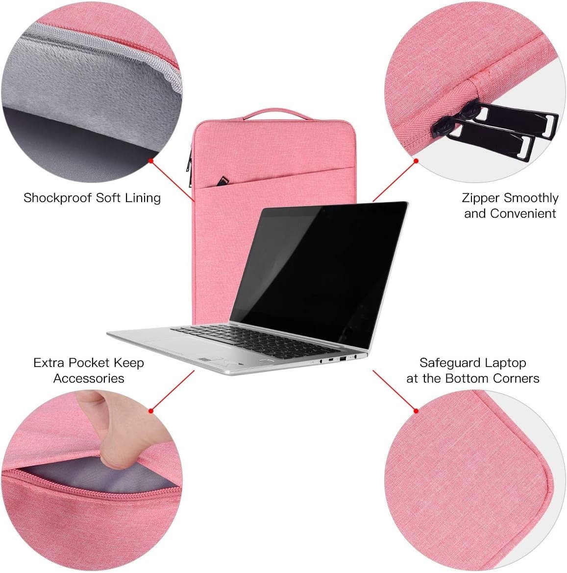 15.6-16 Inch Laptop Sleeve Case for Dell 16 Plus/HP Omnibook 16/Pavilion Envy