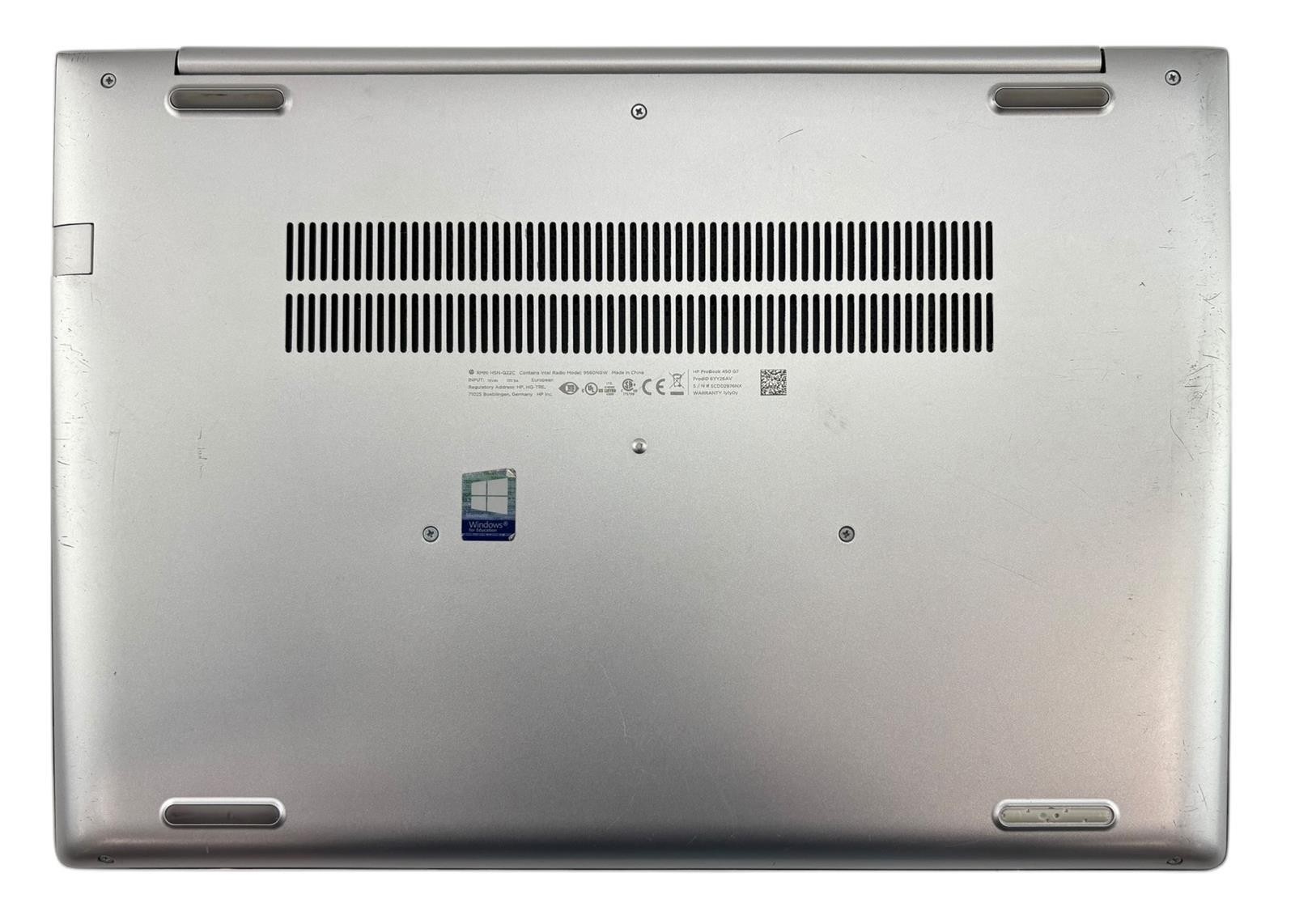 HP ProBook 450 G7 Quad Core i5-10210U 1.60GHz 256GB SSD 8GB RAM – READ #226630