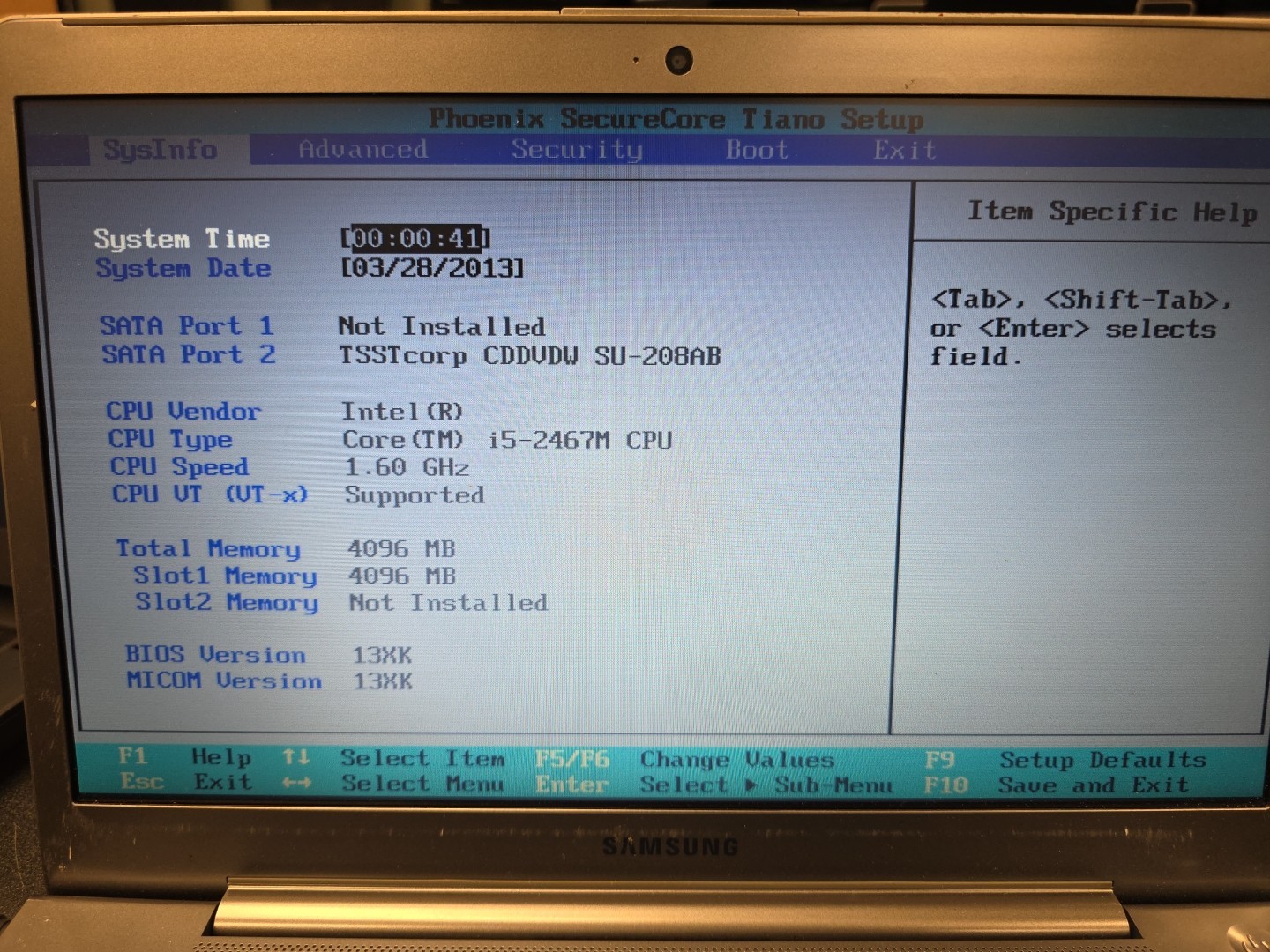 Samsung Series 5 Ultrabook| 14″|Intel core i5|8GB RAM|320GB HDD|NO OS
