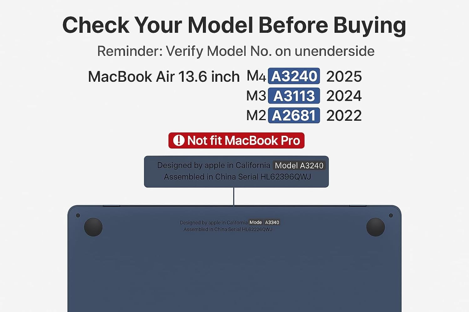 Removable Magnetic Privacy Screen for MacBook Air 13″ 13.6″ (M2/M3/M4, A2681/A31