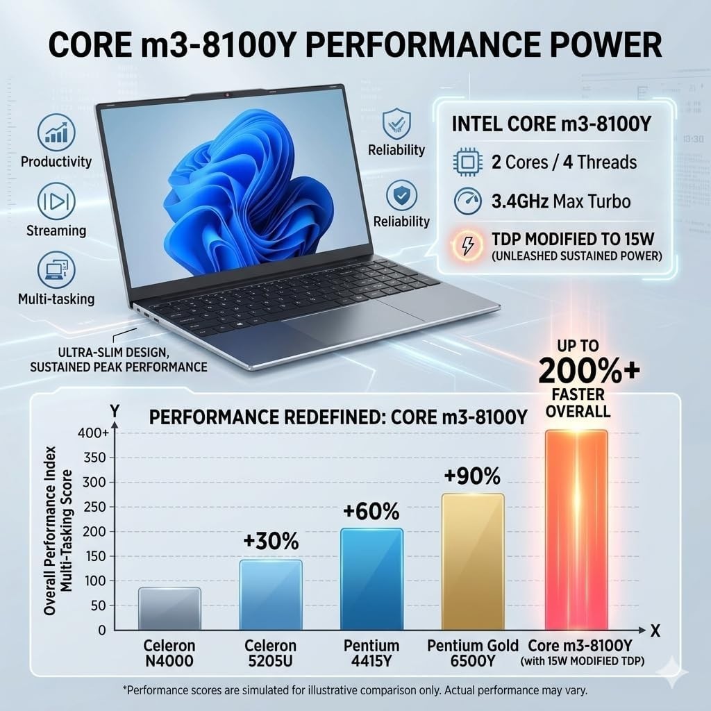 Innovative 15.6″ Laptop with FHD IPS Display – Windows 11 & Expandable Storage