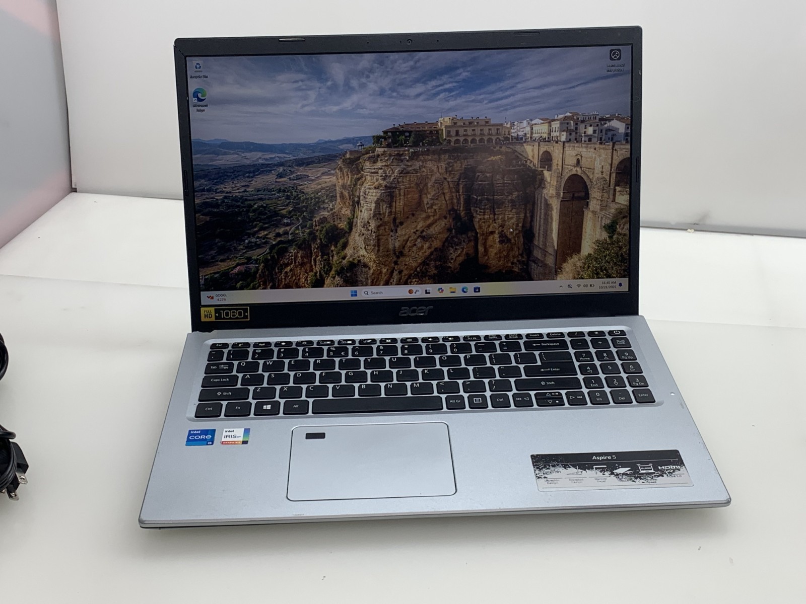 ACER ASPIRE A515-56 i5-1135G7@ 2.40GHz 8GB RAM 512GB NVMe W11H WCHARGER *READ
