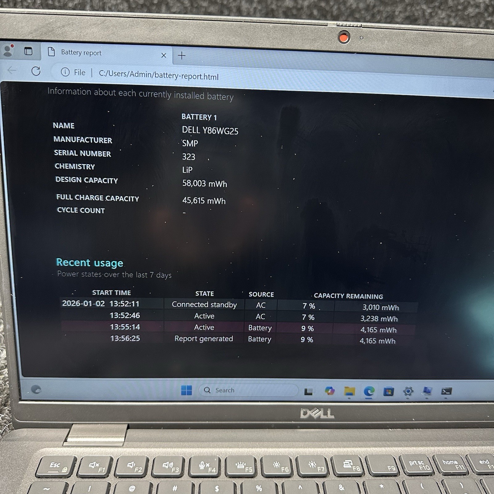 Dell Latitude 7430 14″ Intel Core i7-1265U 16GB RAM 256GB SSD W11P NoAC 79% BATT