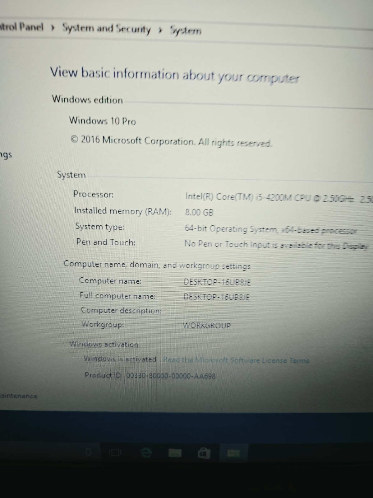 Dell Latitude E6440 i5-4200M 8GB 160GB HDD Webcam Wi-Fi Win10 Pro 14″