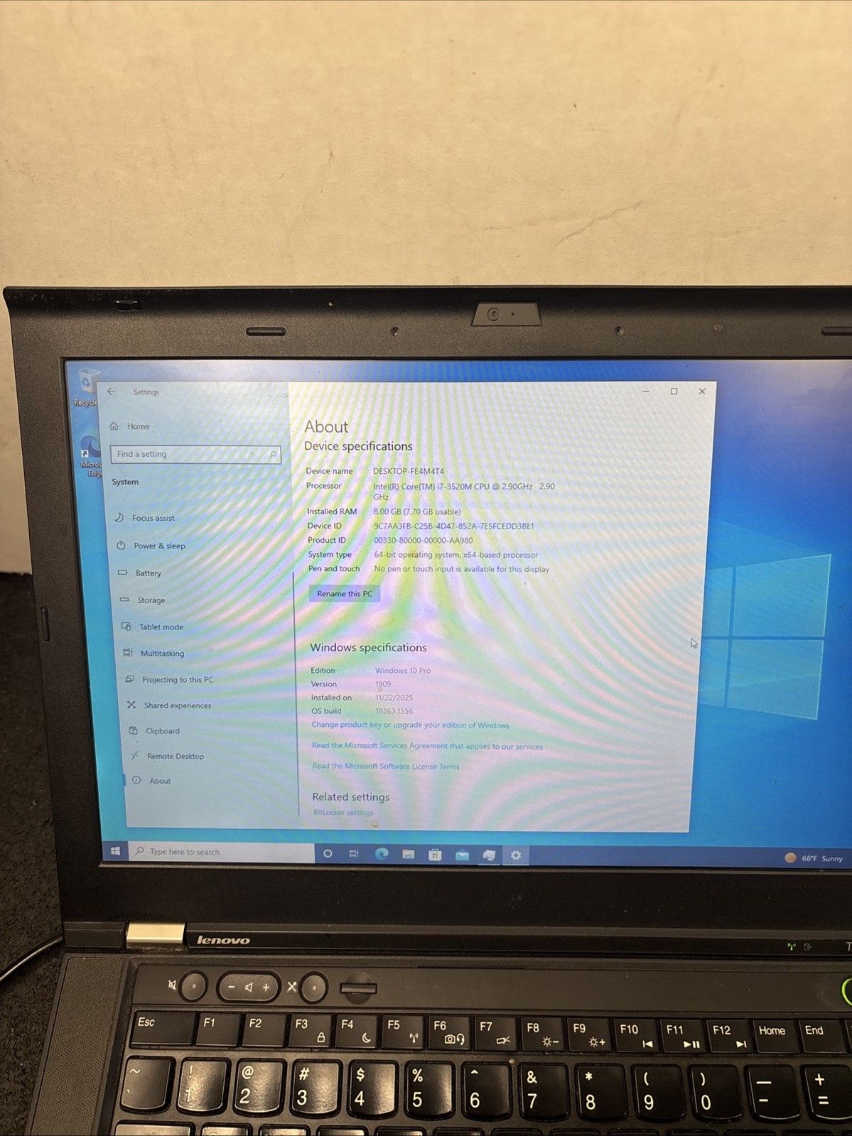 Lenovo ThinkPad T430s Core i7-3520M 2.9GHz 8GB RAM 180GB SSD Windows 10P Webcam