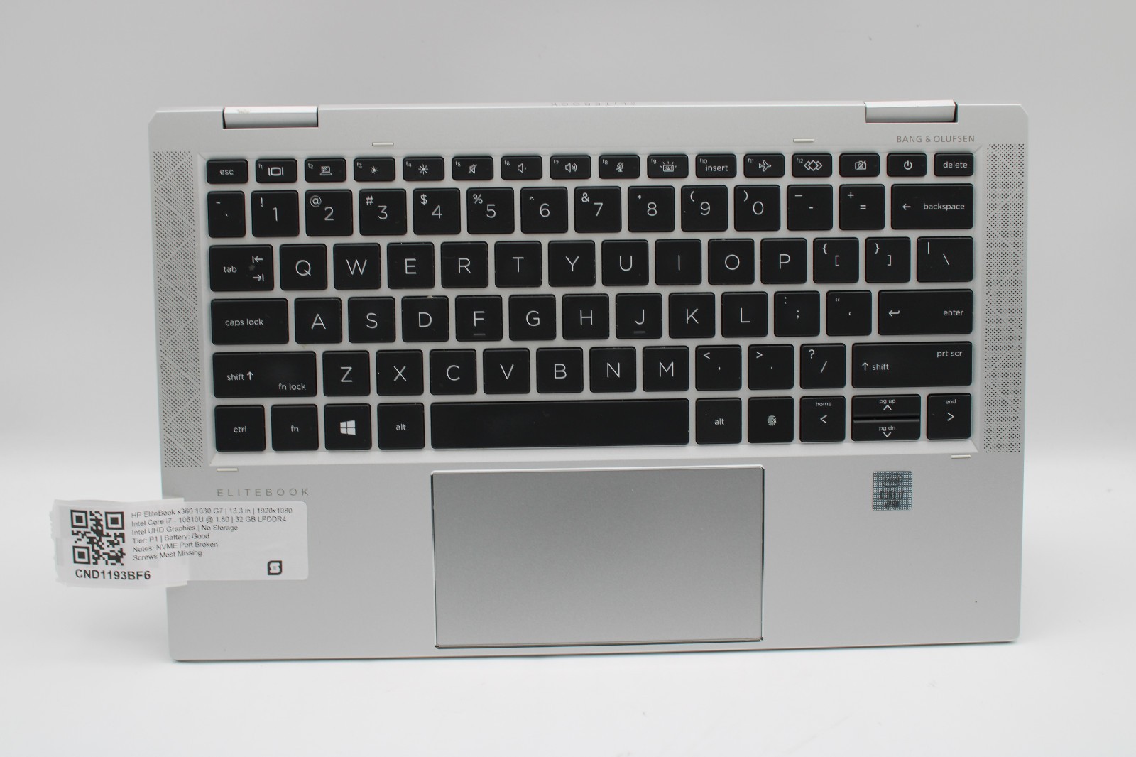 HP EliteBook x360 1030 G7 Touch _ i7-10610U @ 1.8 _ 32GB RAM _ No SSD / OS *READ