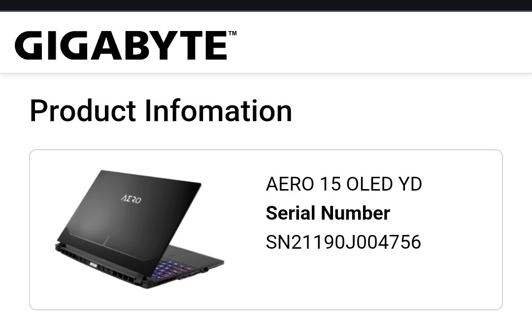 Gigabyte Aero 15 YD 15.6″ 4K Core i7 NVIDIA RTX 3060 16GB 1TB SSD *READ DETAILS*