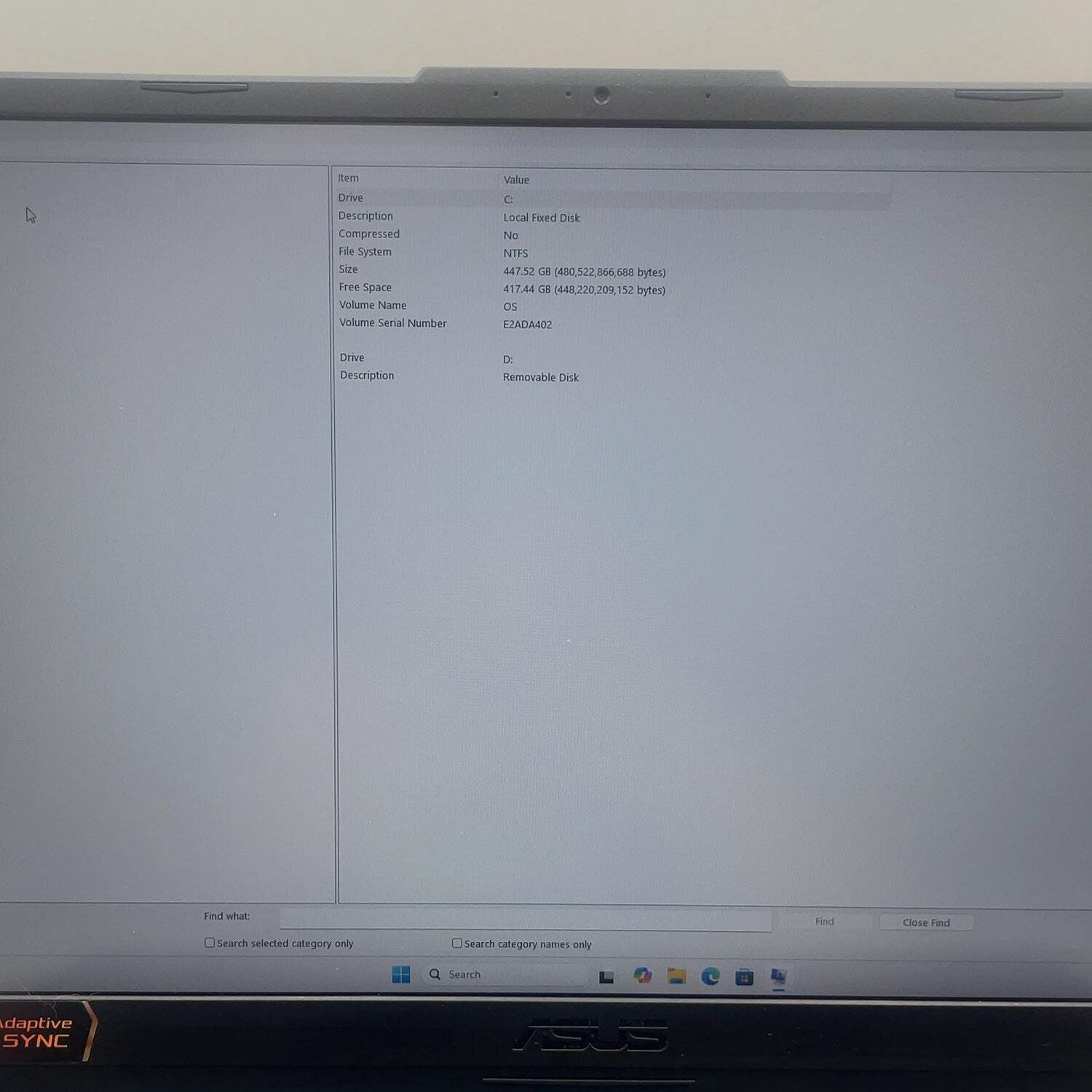 Asus TUF A17 FA706N 17.3″ Ryzen 5 7535HS 16GB RAM 512GB SSD GeForce RTX 2050