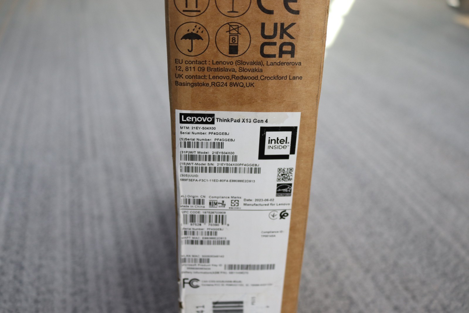 Lenovo ThinkPad X13 Gen4 13.3″ WUXGA Touch, i7 1355U, 16GBDDR5, 512GB SSD Laptop