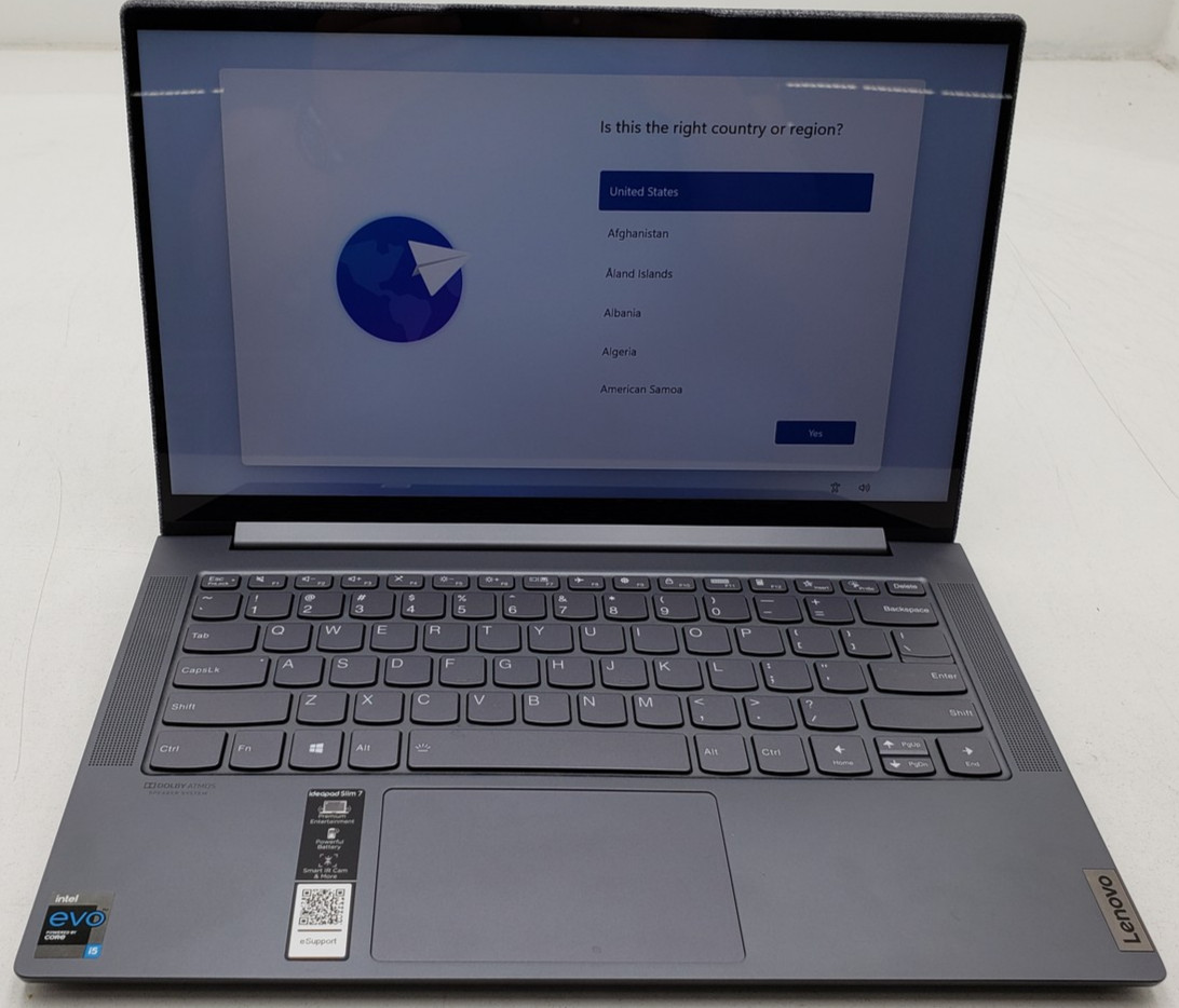 Lenovo IdeaPad Slim 7 14ITL05 i5-1135G7 8GB RAM 512GB SSD 14″ Touch Laptop PC.