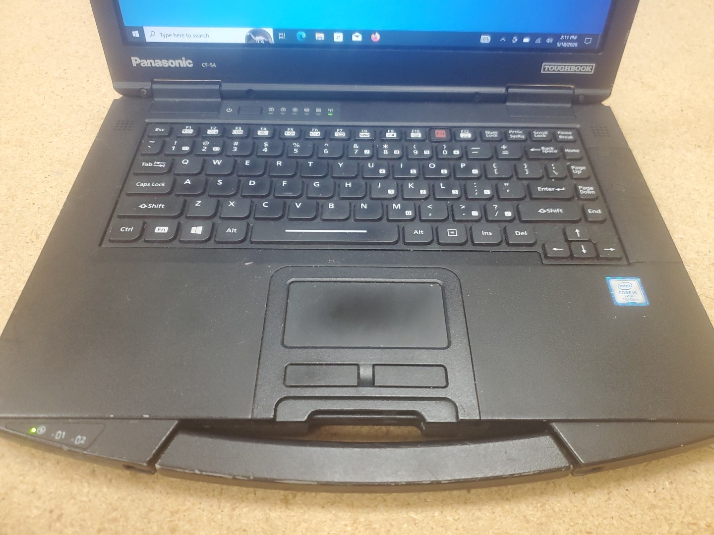 Panasonic Toughbook CF-54 MK3 FHD i5-7300U 8GB 256GB ssd 20180Hrs