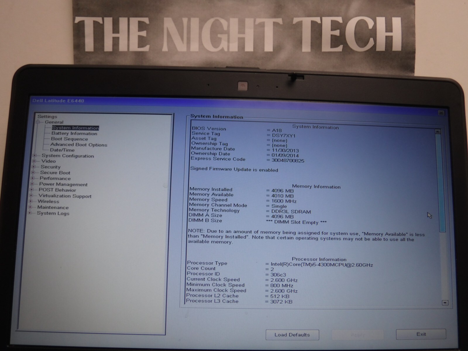 Dell Latitude E6440 Core i5-4300m 2.6GHz 4GB RAM 14″ No HDD/OS | Line on LCD Bad