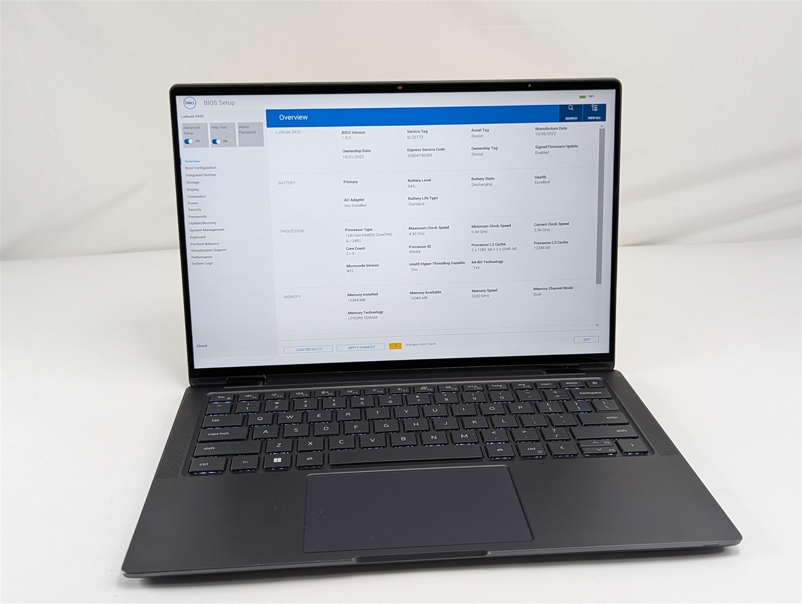 Dell Latitude 9430 2-in-1 14″ i5-1245U 16GB 256GB SSD Thunderbolt 4 QHD+ Touch